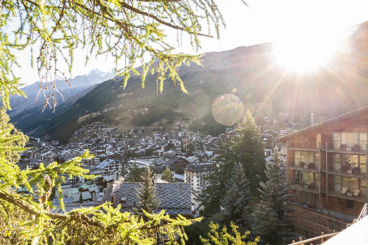 Studio Direkt Im Zentrum, Tolle Terrasse, Aussicht Zermatt Bagian luar foto